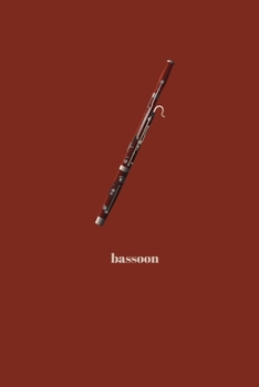 Bassoon: Minimal Design Lined Practice Journal 6” x 9” 120 pages