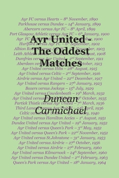 Paperback Ayr United - The Oddest Matches Book