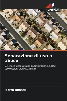 Paperback Separazione di uso o abuso [Italian] Book