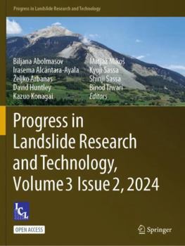 Paperback Progress in Landslide Research and Technology, Volume 3 Issue 2, 2024 Book