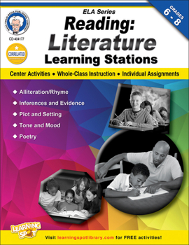 Paperback Reading, Grades 6 - 8: Literature Learning Stations Book