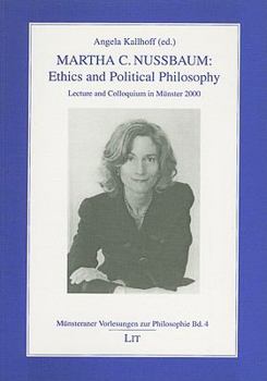Paperback Martha C. Nussbaum Ethics and Political Philosophy: Lecture and Colloquium in Munster 2000 Book