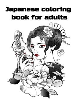 Paperback Japanese coloring book for adults Book