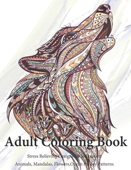 Adult Coloring Book: New Coloring Book For Adults Large Size 8.5 x 11 50 designs to help you relax and relieve stress (Coloring Book For Ad