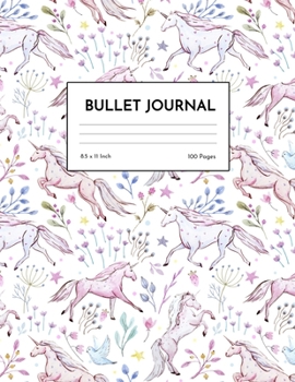 Bullet Journal: Nifty Unicorn Dot Grid Notebook - Dotted Note Pad for Kids, Girls, Teens, Tweens, Women - Gifts for Birthday and Christmas | Creative Art 00547