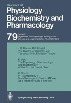 Paperback Reviews of Physiology, Biochemistry and Pharmacology Book