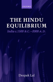 Hardcover The Hindu Equilibrium: India C. 1500 B.C.-2000 A.D. Book