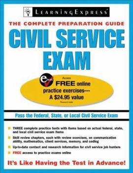 Paperback Civil Service Exams: The Complete Preparation Guide Book