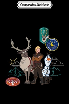 Paperback Composition Notebook: Disney Frozen 2 Olaf and Kristoff Patches Journal/Notebook Blank Lined Ruled 6x9 100 Pages Book