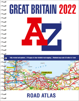 Spiral-bound Great Britain A-Z Road Atlas 2022 Book