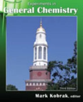 Experiments in General Chemistry
