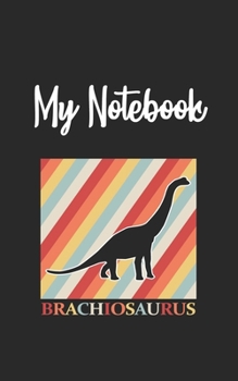 My Notebook: Dinosaur  Retro And Vintage Style 100 Pages And Lined