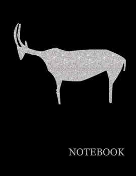 Gazelle Pictographic Notebook| Silver Gazelle Journal Notebook Grid Sturdy High Quality Premium White Paper 8.5x11 pages| Notebook For Woman | Journal ... For Work| School Journal (Silver Luxury)