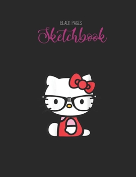 Black Paper SketchBook: Strength Of Our Anchorinspirational  Spowerful Quote Designed BLACK PAPER Sketch Book for Drawing Sketching and Writing With ... Workout Marble Size Kawaii Kitty 8.5inx11in