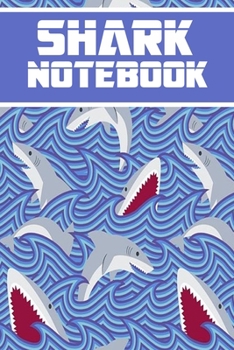 Paperback shark notebook: wonderful Blank Lined Gift notebook For shark lovers it will be the Gift Idea for shark lovers Book