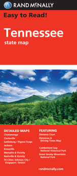 Map Rand McNally Easy to Read! Tennessee State Map Book