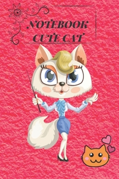 Paperback Funny Cute Colorful Cat Notebook gift: Lined Notebook / Journal Gift, 110 Pages, 6x9, Soft Cover, Matte Finish Book