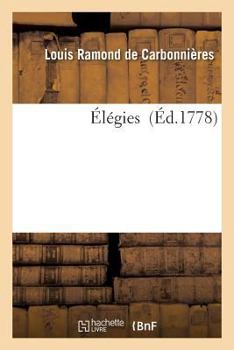 Paperback Élégies [French] Book