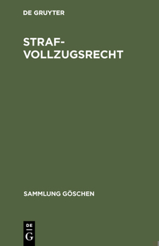Hardcover Strafvollzugsrecht [German] Book