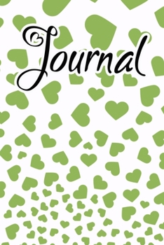 Paperback Journal: Olive Light Falling Hearts Journal for women to write in Book