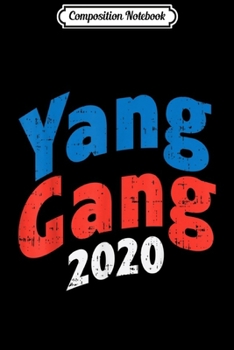 Composition Notebook: Yang 2020 Vaporwave Retro Sunset 80s Andrew For President  Journal/Notebook Blank Lined Ruled 6x9 100 Pages