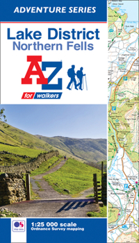 Paperback Lake District (Northern Fells) A-Z Adventure Atlas Book