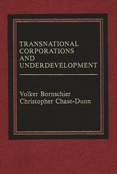 Hardcover Transnational Corporations and Underdevelopment Book