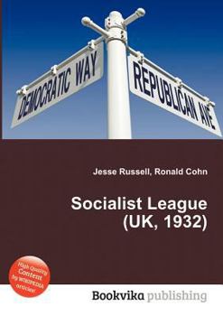 Paperback Socialist League (Uk, 1932) Book