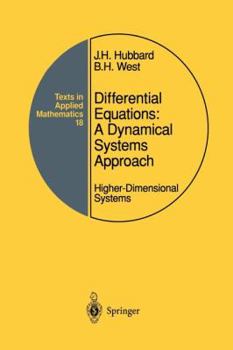 Paperback Differential Equations: A Dynamical Systems Approach: Higher-Dimensional Systems Book