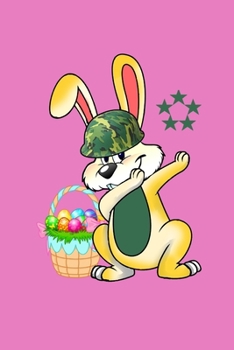 Cute Military Rabbit Easter  Theme Notebook