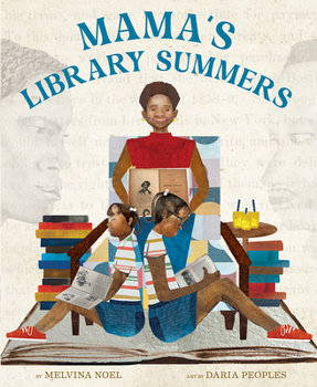 Hardcover Mama's Library Summers: A Picture Book