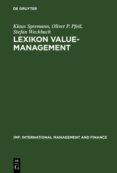 Hardcover Lexikon Value-Management [German] Book