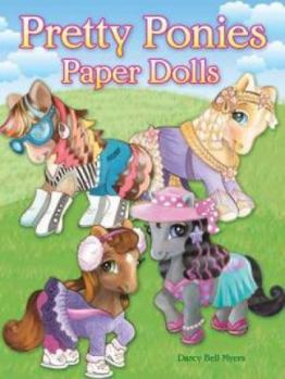 Paperback Pretty Ponies Paper Dolls Book