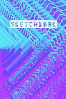 Paperback Sketchbook: Abstract Circle Rings Design Book