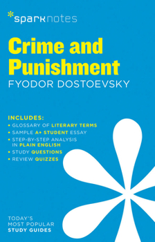 Paperback Crime and Punishment Sparknotes Literature Guide Book