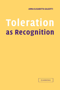 Hardcover Toleration as Recognition Book
