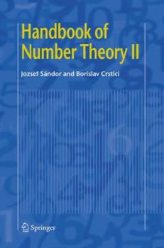 Hardcover Handbook of Number Theory II Book