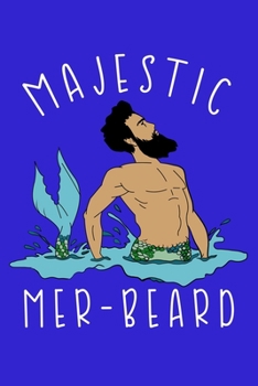 Paperback Majestic Mer Beard: Notebook Wide Rule Book