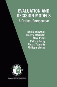 Paperback Evaluation and Decision Models: A Critical Perspective Book