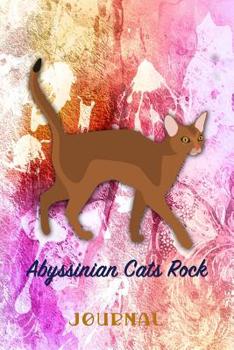 Paperback Abyssinian Cats Rock: Pocket Gift Notebook for Cat and Kitty Lovers Book