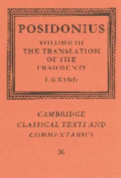 Hardcover Posidonius: Volume 3, the Translation of the Fragments Book