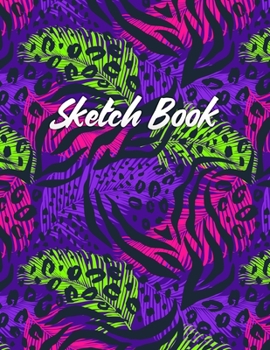 Sketch Book: Notebook for Drawing, Writing, Painting, Sketching and Doodling, A Large 8.5" x 11" Sketchbook for Kids and Adults to Unleash Creativity, Exclusive Abstract Colorful Nature Cover