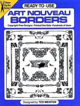 Paperback Ready-To-Use Art Nouveau Borders Book
