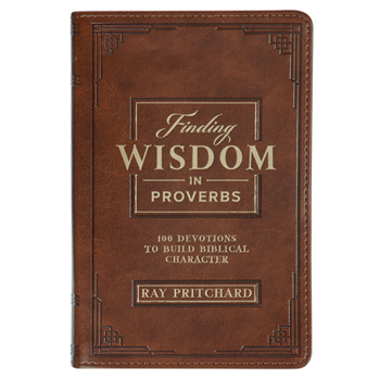 Leather Bound Devotional Finding Wisdom in Proverbs Faux Leather Book
