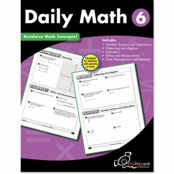 Paperback Daily Math Grade 6 Book