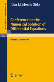 Paperback Conference on the Numerical Solution of Differential Equations: Held in Dundee/Scotland, June 23-27, 1969 Book