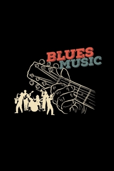 Blues music: 6x9 blues music | blank with numbers paper | notebook | notes