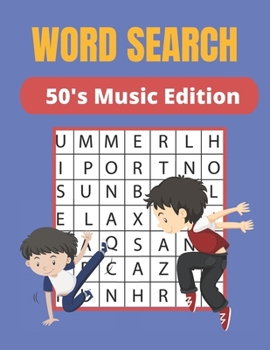 Paperback Word Search 50's Music Edition: Really Music Word Search Puzzles Books Great for improving Persistence and Problem Solving Skills Workbook Relaxing Ga Book