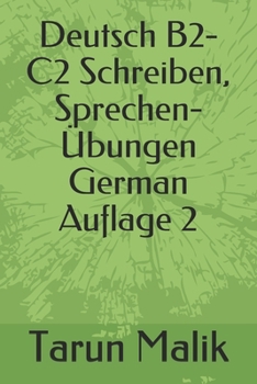 Paperback Deutsch B2-C2 Schreiben, Sprechen- Übungen- Auflage 2 [German] Book