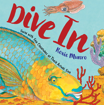 Paperback Dive in: Swim with Sea Creatures at Their Actual Size Book